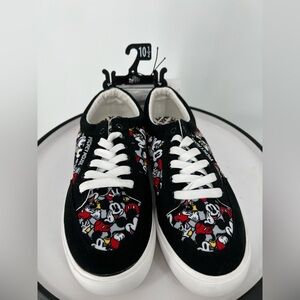 DISNEY MICKEY MOUSE GROUND UP‎ CANVAS LACE UP SNEAKERS